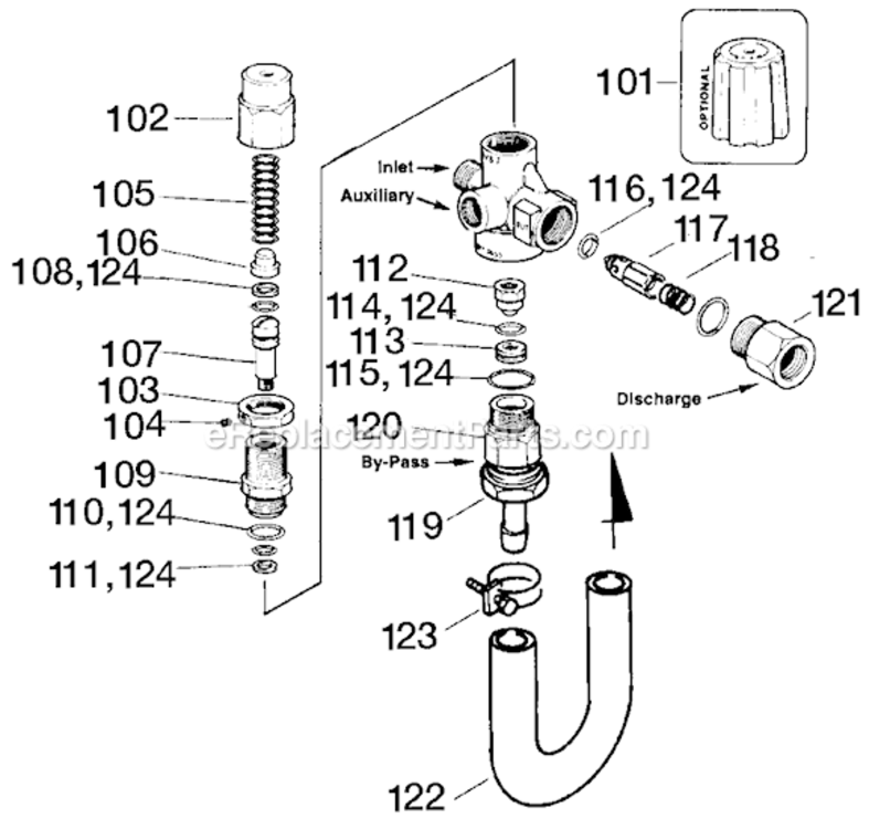 Page A Diagram and Parts List for EXPRO2530 Type 0 DeVilbiss Pressure Washer