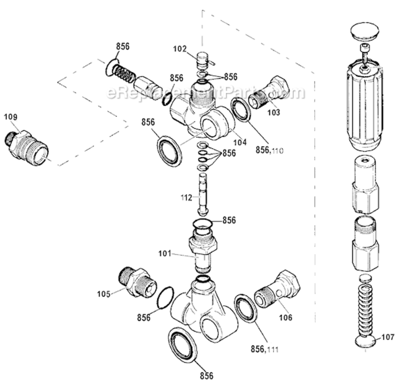Page A Diagram and Parts List for EXWGC3240 Type 0 DeVilbiss Pressure Washer