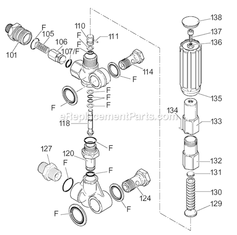 Page A Diagram and Parts List for EXWGC3240 Type 1 DeVilbiss Pressure Washer
