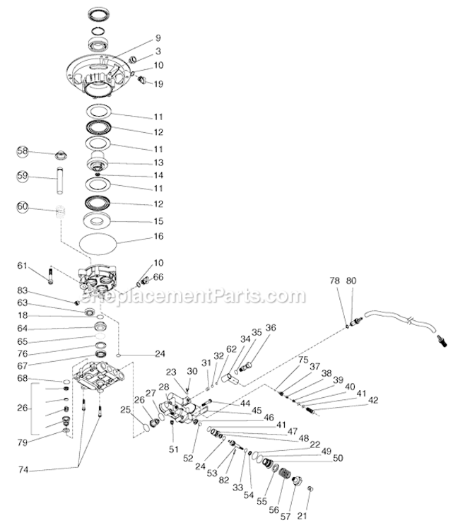 Page A Diagram and Parts List for EXWGV2121-C Type 0 DeVilbiss Pressure Washer