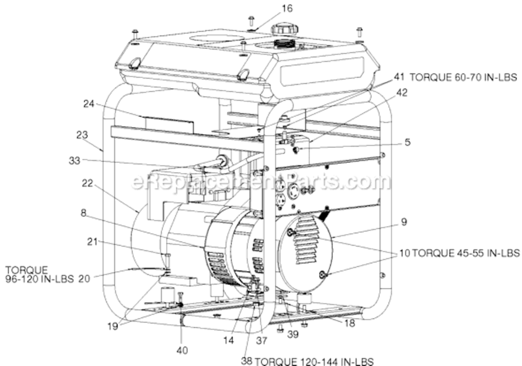Page A Diagram and Parts List for GBO5250-WK Type 0 DeVilbiss Generator