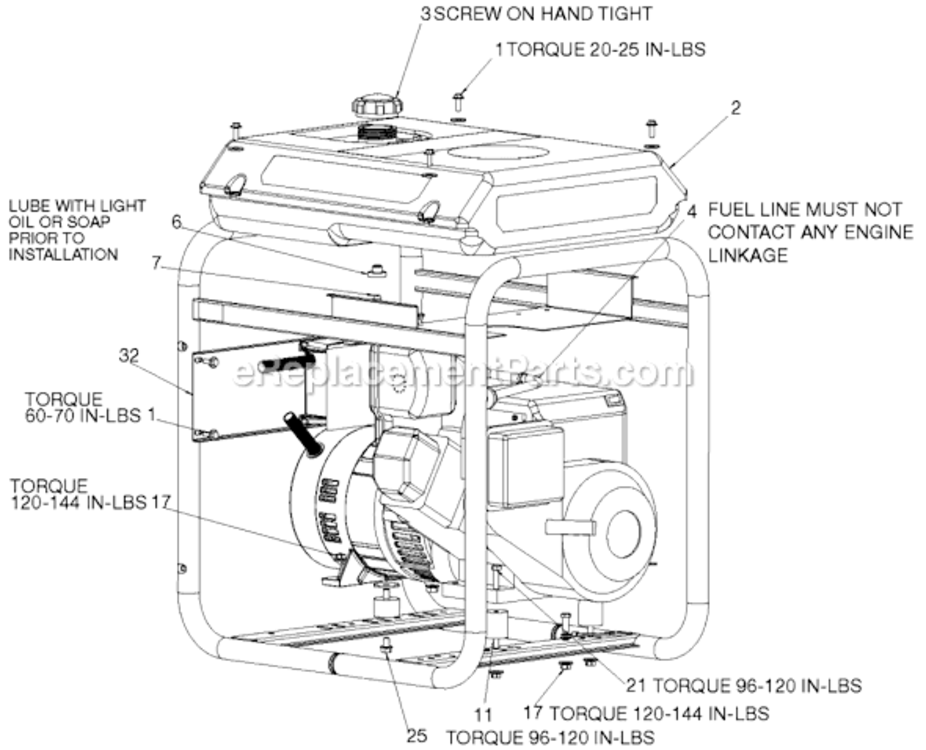Page B Diagram and Parts List for GBO5250-WK Type 0 DeVilbiss Generator
