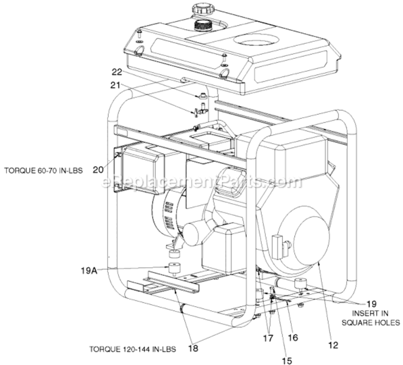 Page B Diagram and Parts List for GBV4600 Type 0 DeVilbiss Generator