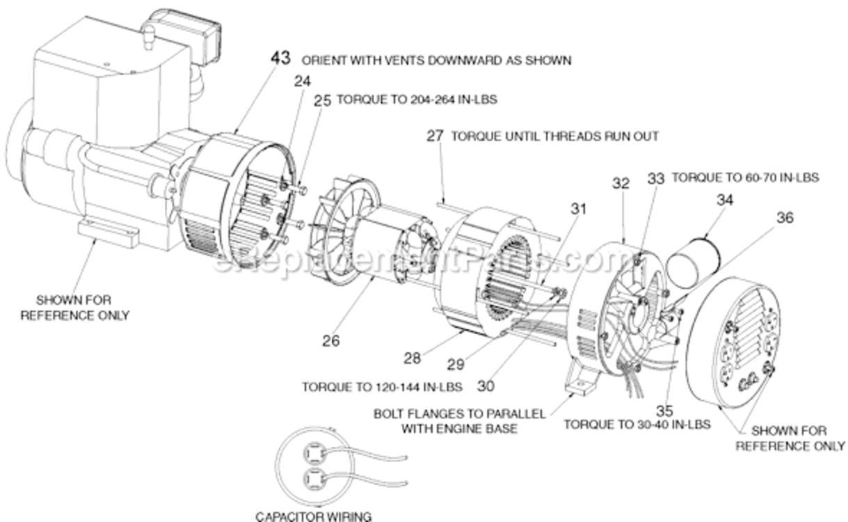Page C Diagram and Parts List for GBV5000 Type 1 DeVilbiss Generator