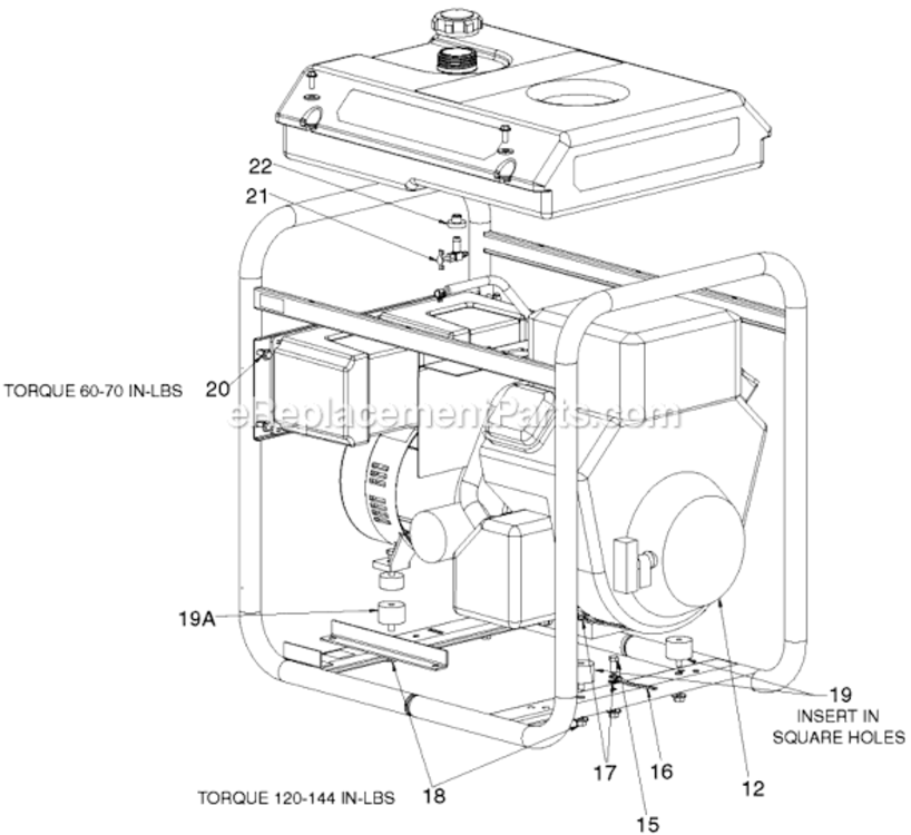 Page B Diagram and Parts List for GBV7000 Type 0 DeVilbiss Generator