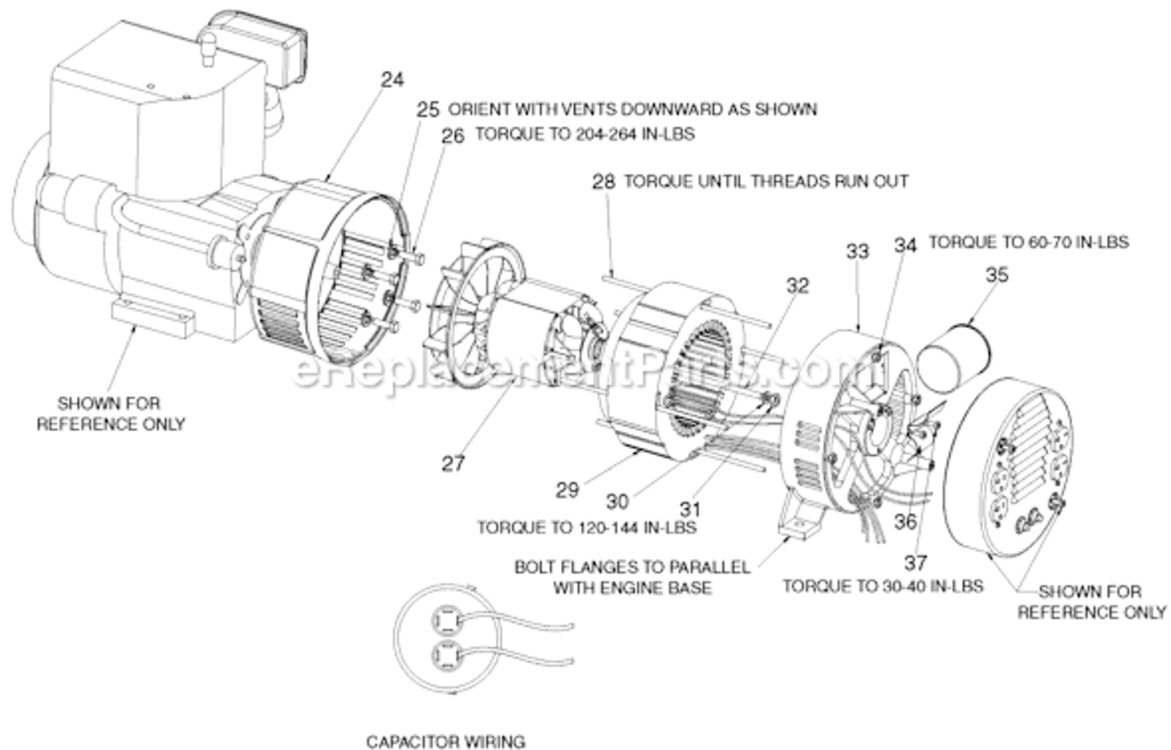 Page C Diagram and Parts List for GBV7010 Type 3 DeVilbiss Generator