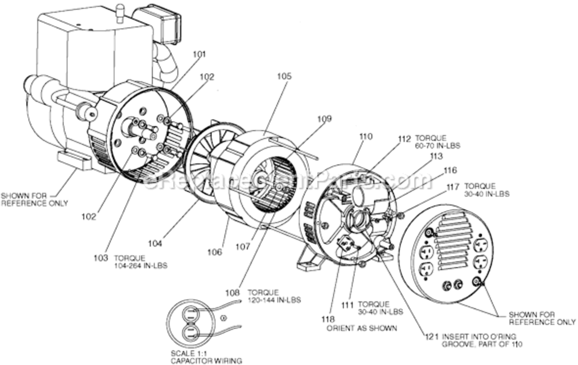 Page C Diagram and Parts List for GBVE7500-WK Type 0 DeVilbiss Generator