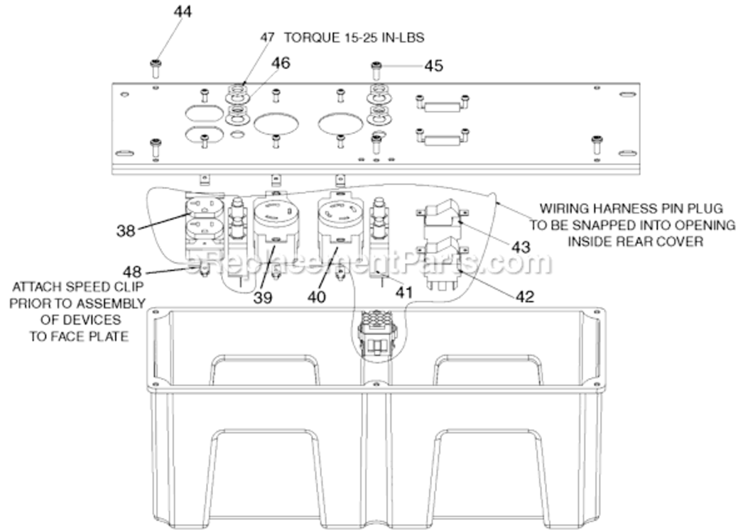 Page D Diagram and Parts List for GBVE8000-WK Type 1 DeVilbiss Generator
