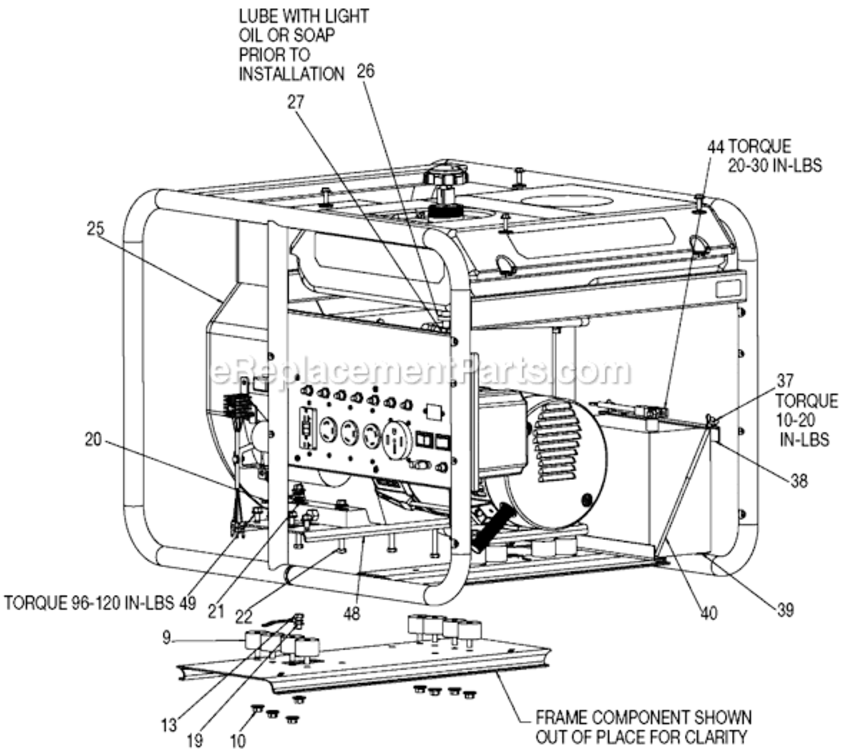 Page B Diagram and Parts List for GHE10000-WK Type 1 DeVilbiss Generator