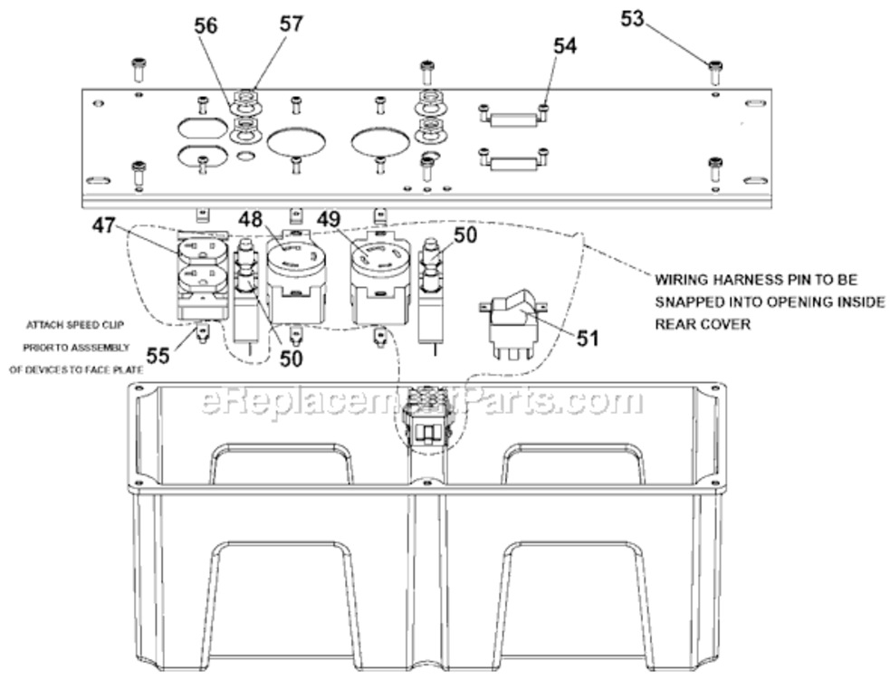 Page D Diagram and Parts List for GHV4250C Type 1 DeVilbiss Generator