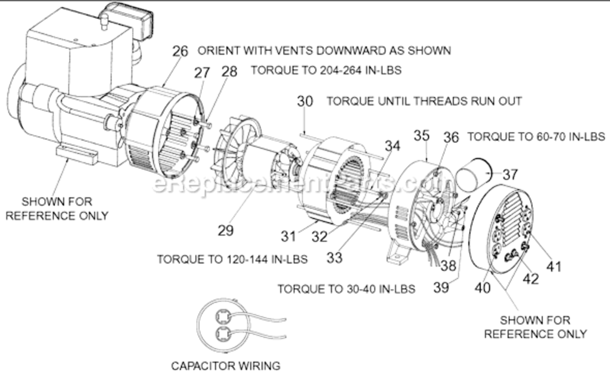 Page B Diagram and Parts List for GHV4500S1 Type 1 DeVilbiss Generator