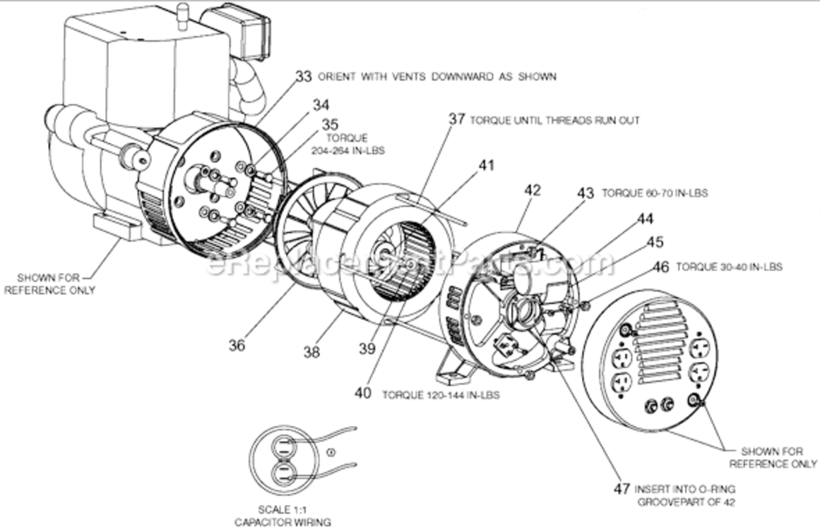 Page C Diagram and Parts List for GHV4500 Type 4 DeVilbiss Generator