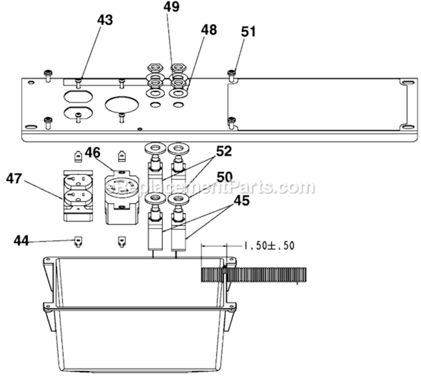 Page C Diagram and Parts List for GT5000C Type 0 DeVilbiss Generator