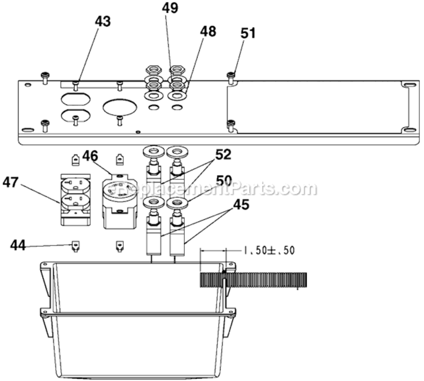 Page C Diagram and Parts List for GT5000C Type 1 DeVilbiss Generator