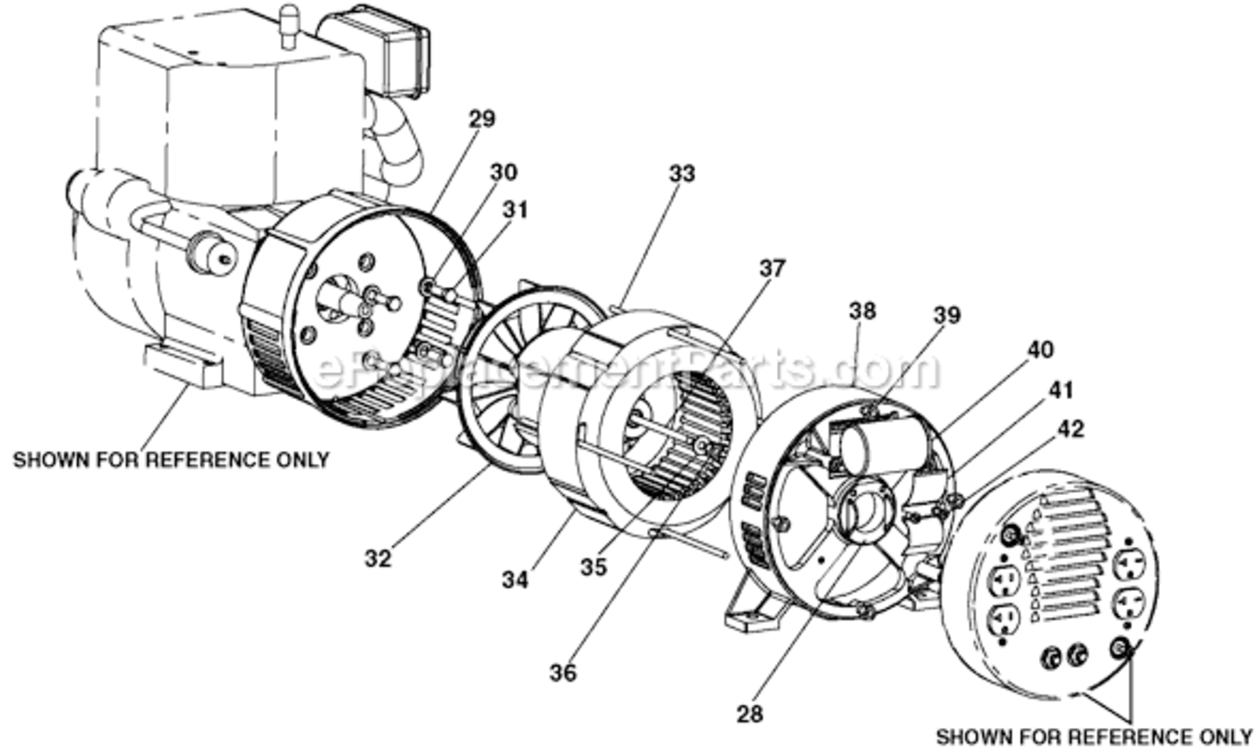 Page B Diagram and Parts List for GT5250-WK Type 1 DeVilbiss Generator