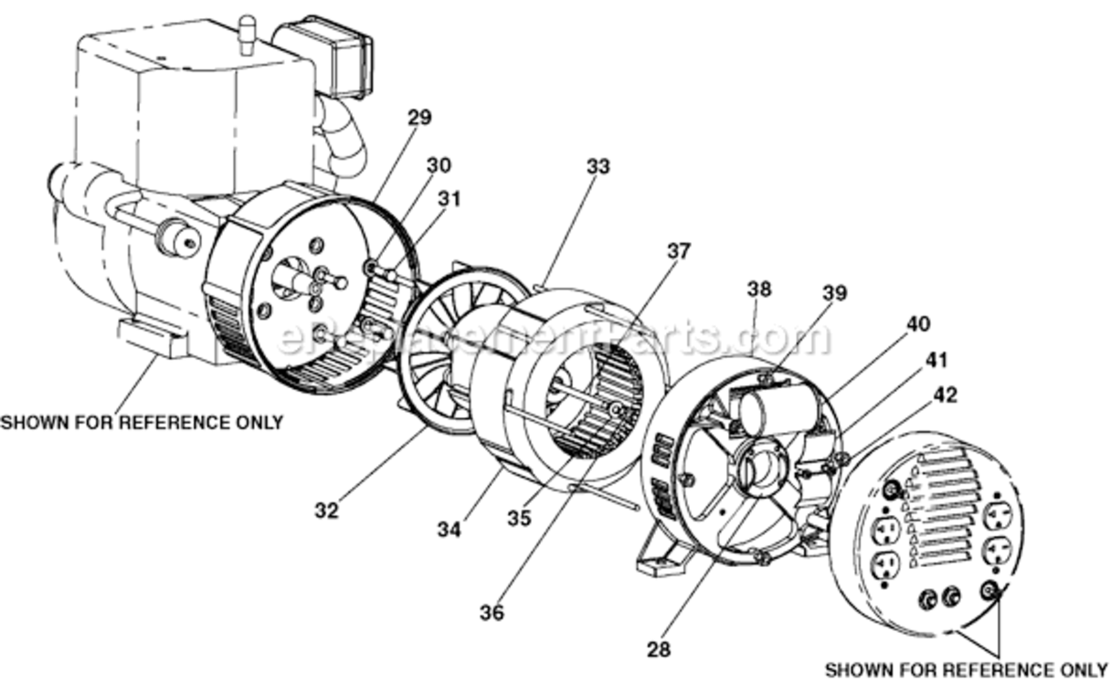 Page B Diagram and Parts List for GT5250 Type 2 DeVilbiss Generator