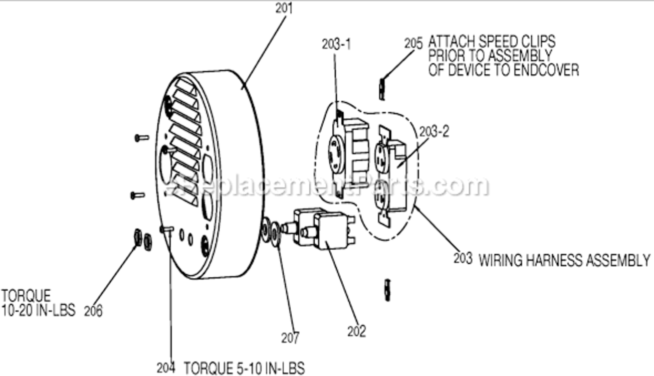 Page B Diagram and Parts List for GT5251 Type 1 DeVilbiss Generator