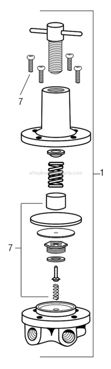 Page A Diagram and Parts List for HAR-520  DeVilbiss Compressor