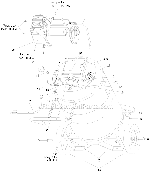 Page A Diagram and Parts List for IRFB5520VP-WK Type 0 DeVilbiss Compressor
