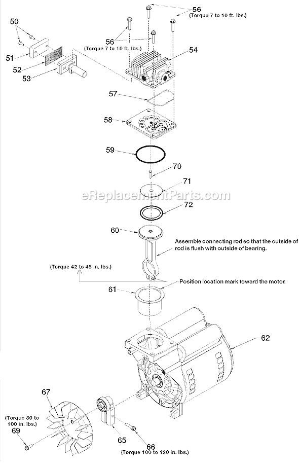 Page B Diagram and Parts List for IRFB5520VP-WK Type 1 DeVilbiss Compressor