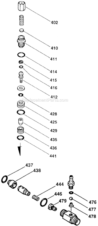 Page B Diagram and Parts List for MH5500H Type 0 DeVilbiss Pressure Washer