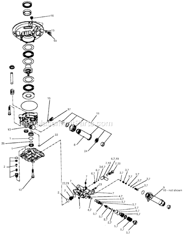 Page A Diagram and Parts List for MV3000B Type 0 DeVilbiss Pressure Washer