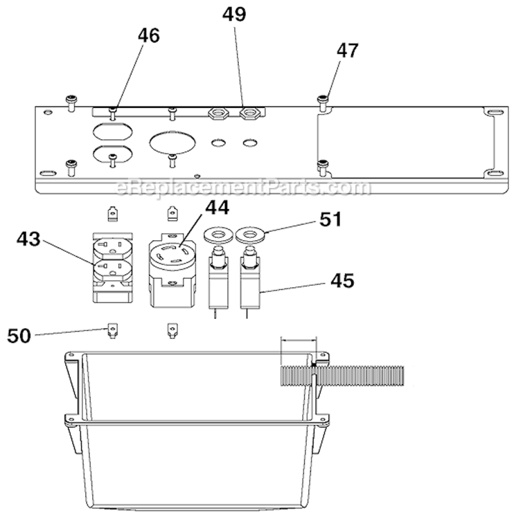 Page C Diagram and Parts List for T550-W Type 0 DeVilbiss Generator