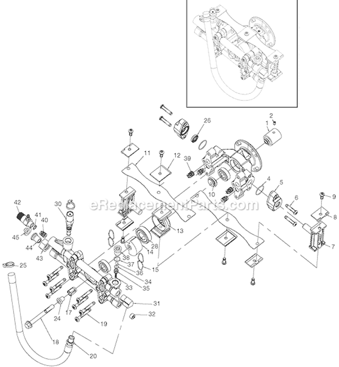 Page A Diagram and Parts List for TVR2400 Type 0 DeVilbiss Pressure Washer