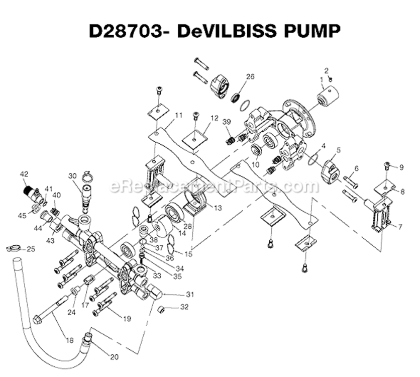 Page A Diagram and Parts List for TVR2400 Type 1 DeVilbiss Pressure Washer