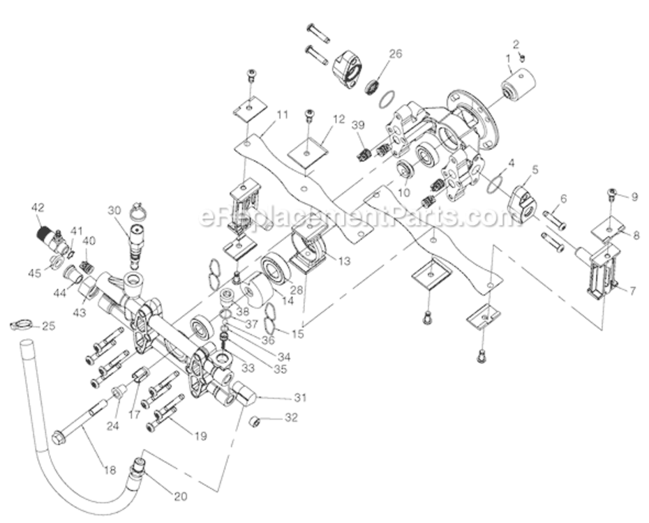 Page A Diagram and Parts List for VR2300 Type 0 DeVilbiss Pressure Washer