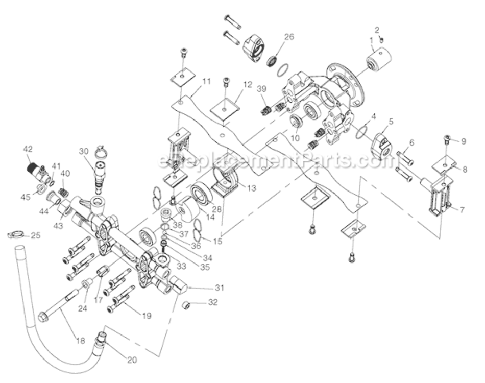 Page A Diagram and Parts List for VR2400 Type 0 DeVilbiss Pressure Washer