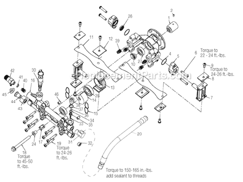 Page A Diagram and Parts List for VR2500-C Type 0 DeVilbiss Pressure Washer