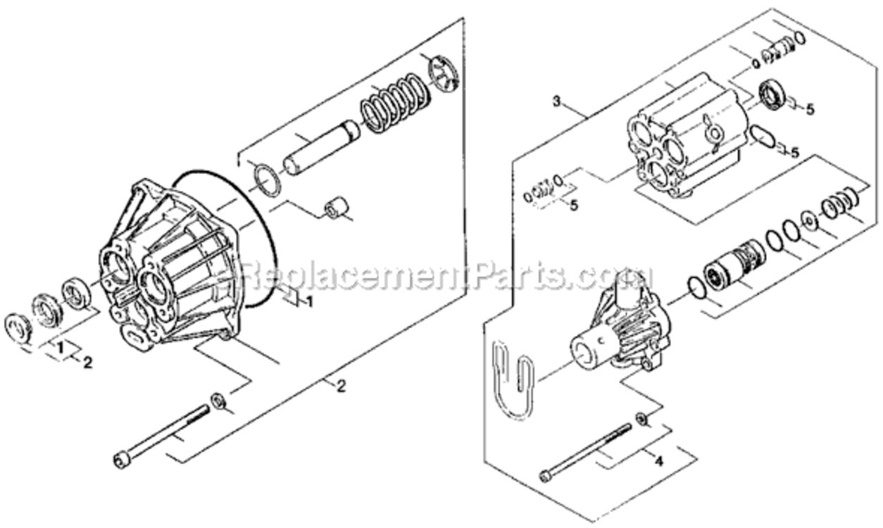 Page B Diagram and Parts List for W1217A Type 0 DeVilbiss Pressure Washer