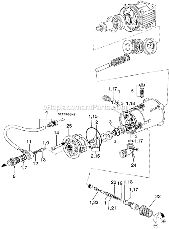 Page A Diagram and Parts List for WG1420 Type 0 DeVilbiss Pressure Washer