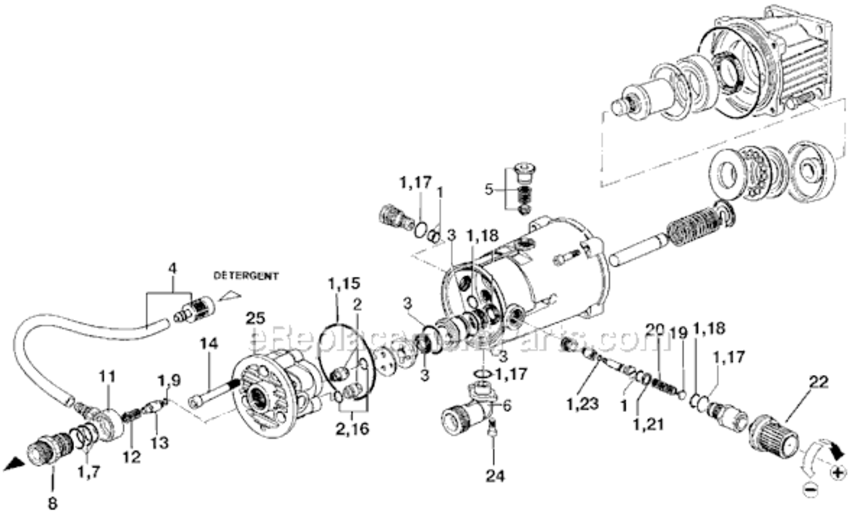 Page A Diagram and Parts List for WG1522 Type 0 DeVilbiss Pressure Washer