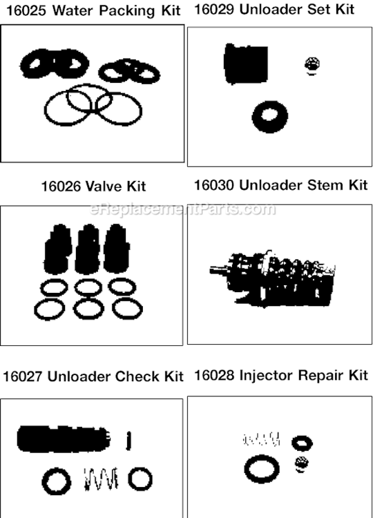 Page B Diagram and Parts List for WG2022 Type 2 DeVilbiss Pressure Washer