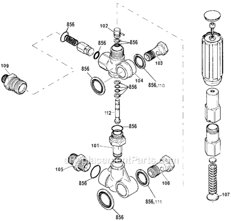 Page A Diagram and Parts List for WGC2731 Type 0 DeVilbiss Pressure Washer