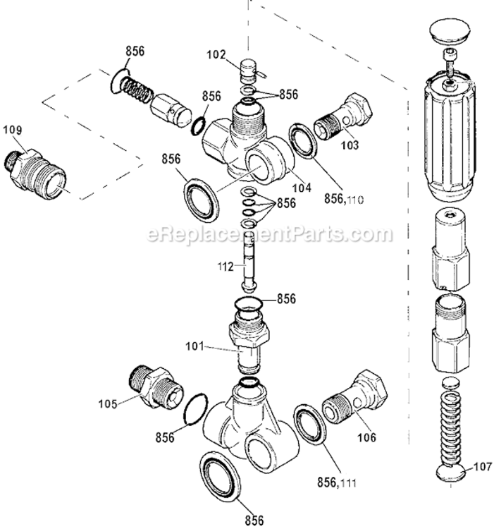 Page B Diagram and Parts List for WGC3031 Type 0 DeVilbiss Pressure Washer