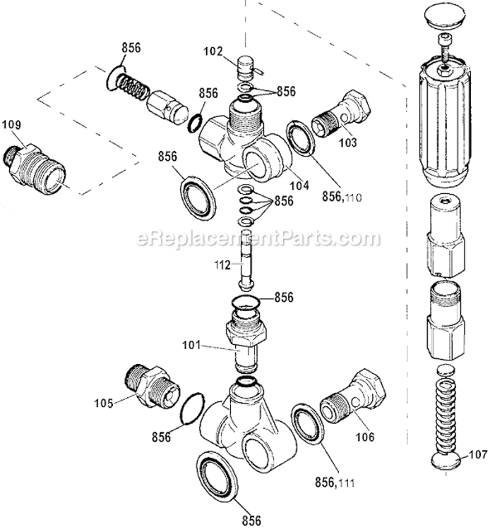Page B Diagram and Parts List for WGC3540 Type 0 DeVilbiss Pressure Washer