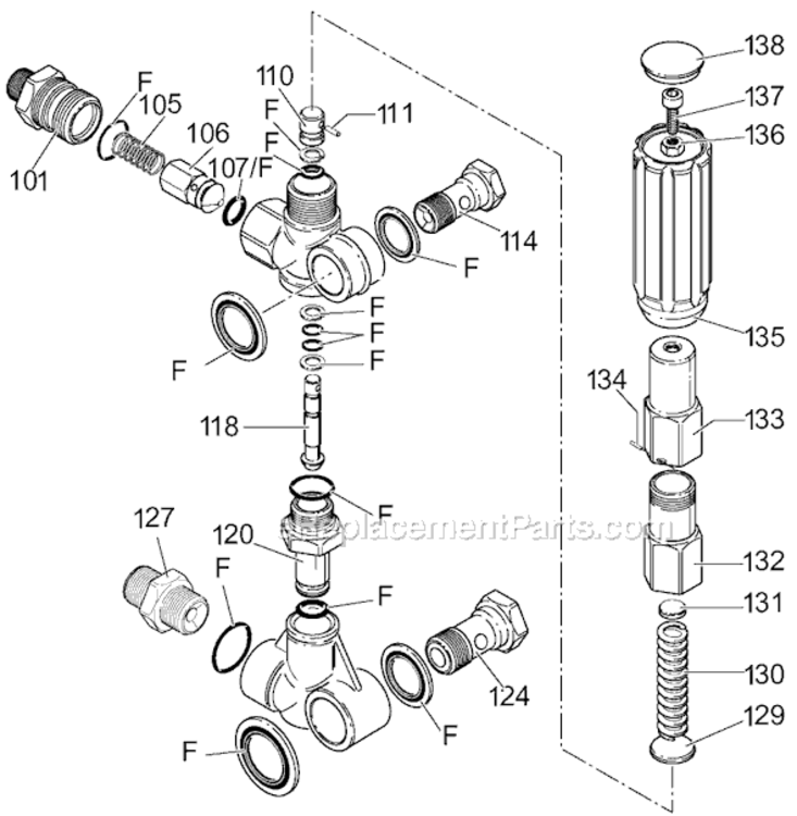 Page A Diagram and Parts List for WGCPH3040 Type 0 DeVilbiss Pressure Washer