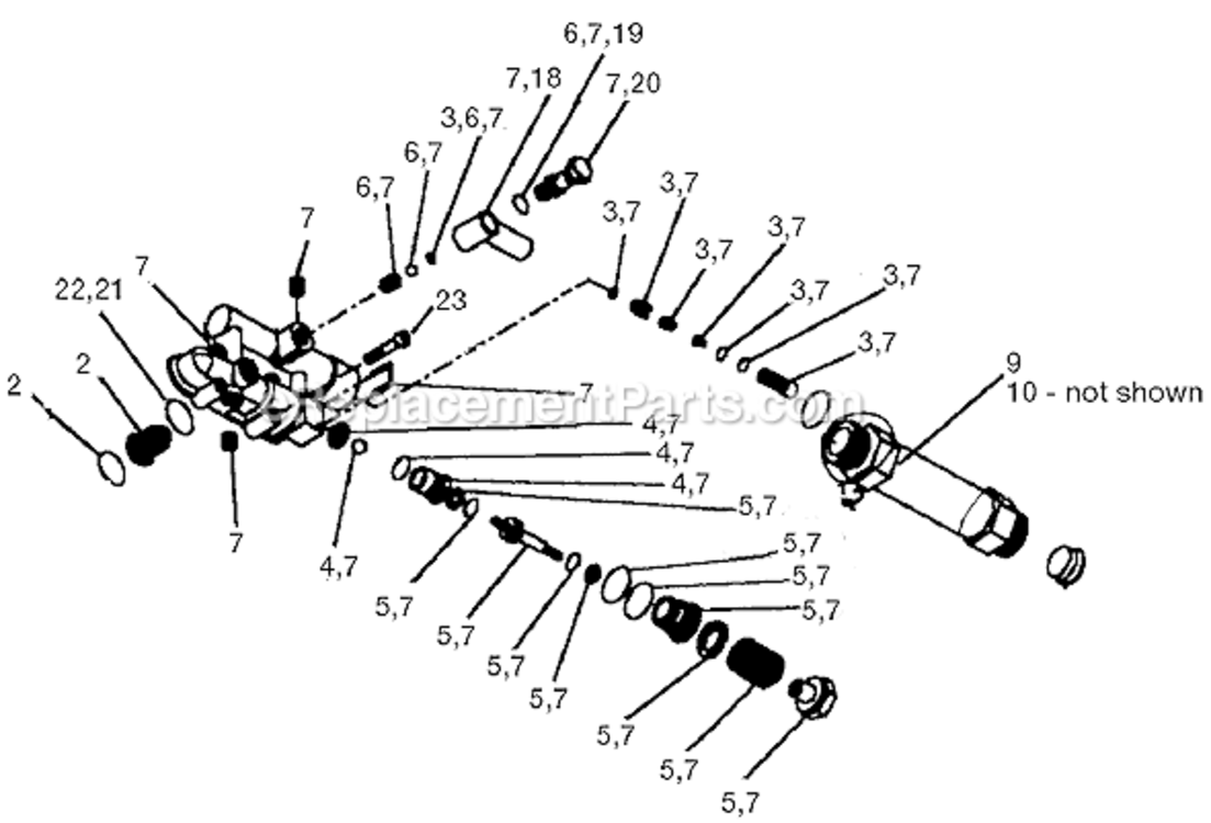 Page B Diagram and Parts List for WGV1520 Type 1 DeVilbiss Pressure Washer