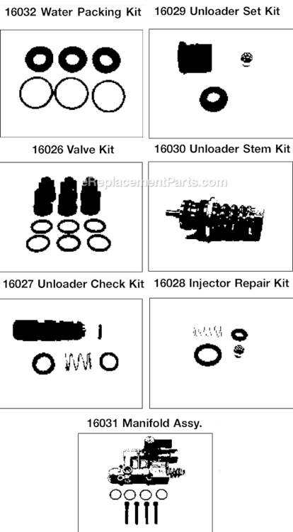 Page C Diagram and Parts List for WGV1520 Type 1 DeVilbiss Pressure Washer