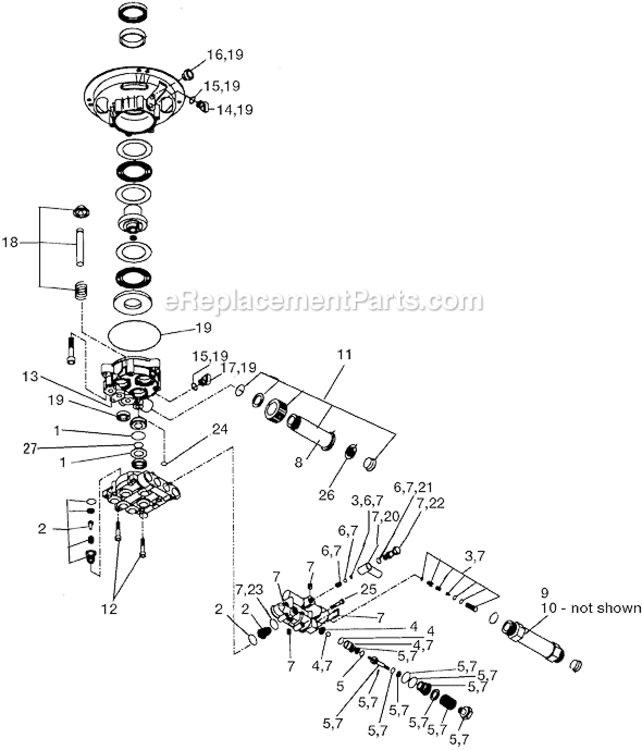 Page A Diagram and Parts List for WGV1721 Type 1 DeVilbiss Pressure Washer
