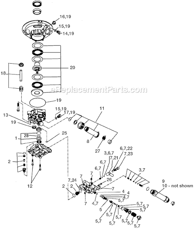 Page A Diagram and Parts List for WGV2020 Type 0 DeVilbiss Pressure Washer