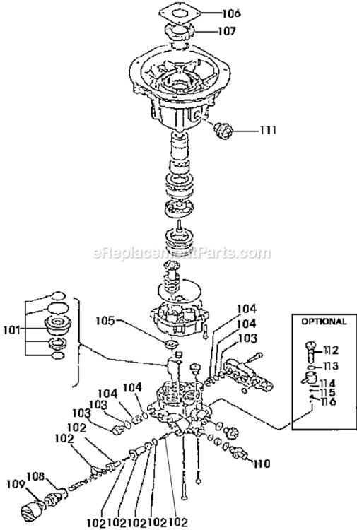 Page B Diagram and Parts List for WGV2020 Type 0 DeVilbiss Pressure Washer