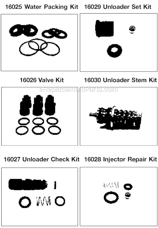 Page B Diagram and Parts List for WGV2020 Type 1 DeVilbiss Pressure Washer