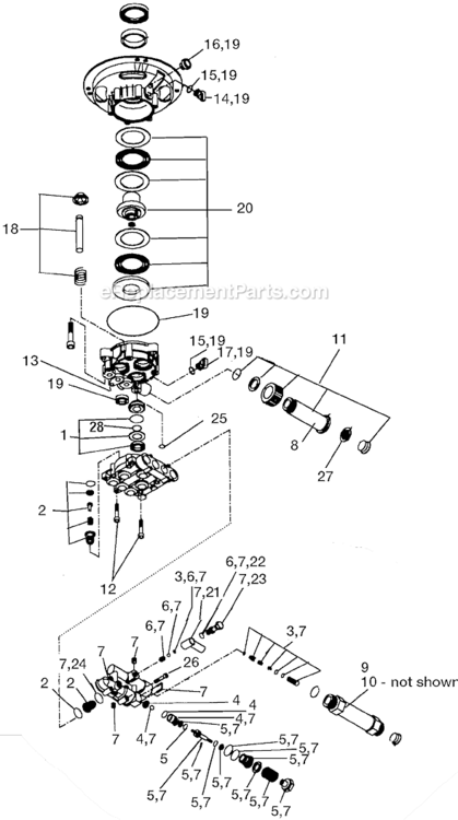 Page A Diagram and Parts List for WGV2021 Type 0 DeVilbiss Pressure Washer