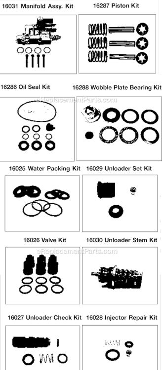 Page B Diagram and Parts List for WGV2021 Type 0 DeVilbiss Pressure Washer