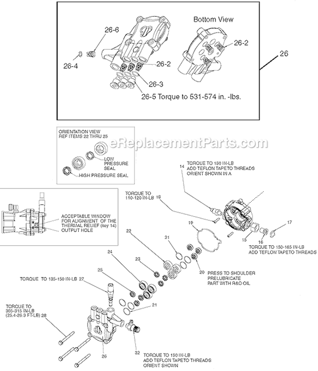 Page B Diagram and Parts List for WGV2424 Type 3 DeVilbiss Pressure Washer
