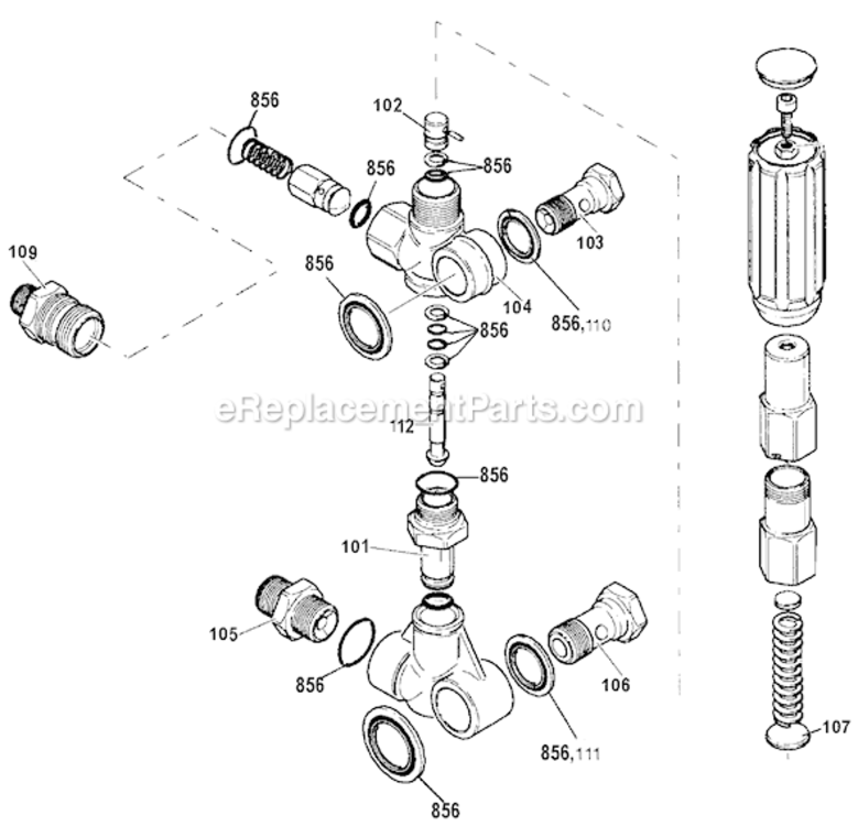 Page A Diagram and Parts List for WHAB3030 Type 0 DeVilbiss Pressure Washer